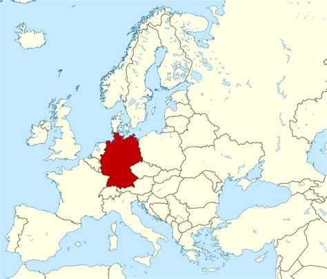 alemania en mapa de europa